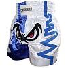 FIGHTERS - Muay Thai Shorts / No Fear / White-Blue