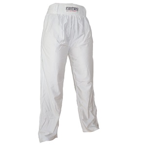 FIGHTERS - Pantalon de kick-boxing / Lycra / Blanc / XS