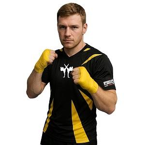 FIGHTERS - Kick-Boxing Shirt / Competition / Schwarz / Large