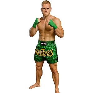 FIGHTERS - Muay Thai Shorts / Gr&uuml;n / Large