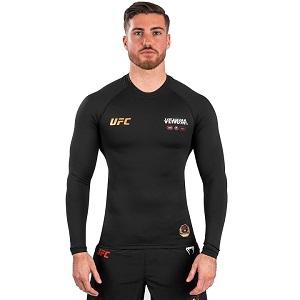 UFC Adrenaline by Venum Authentic Fight Nigh Rashguard / Langarm / Schwarz / Large